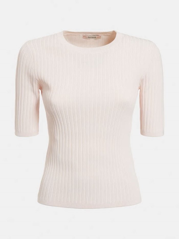 Guess Rib-knit Kadın Üstler Pembe | TR-517336