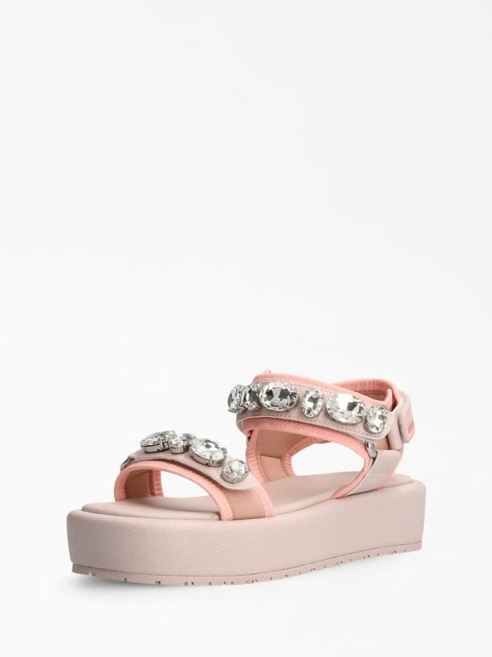 Guess Richard Appliqué Kadın Sandalet Kahverengi | TR-518058