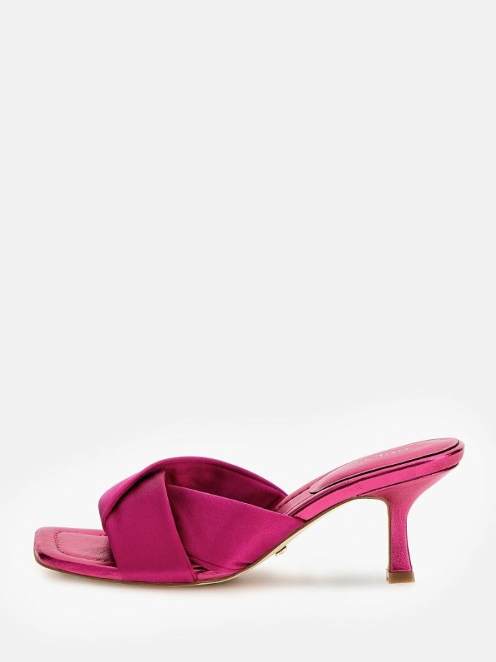 Guess Ripah Satin Kadın Sandalet Pembe | TR-203542