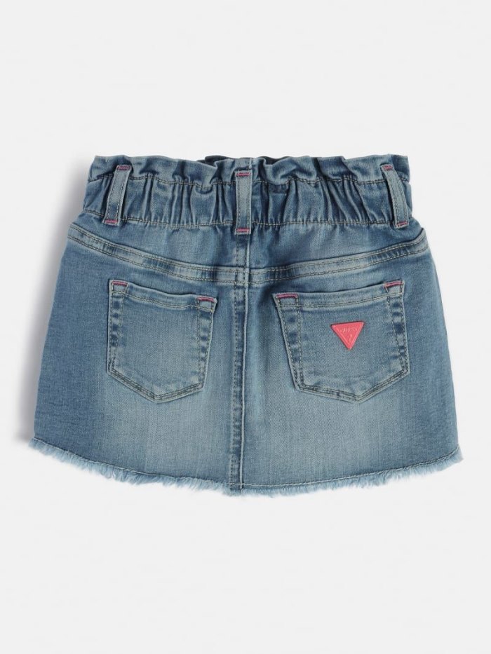 Guess Sequins Çocuk Denim Skirts Mavi | TR-992166