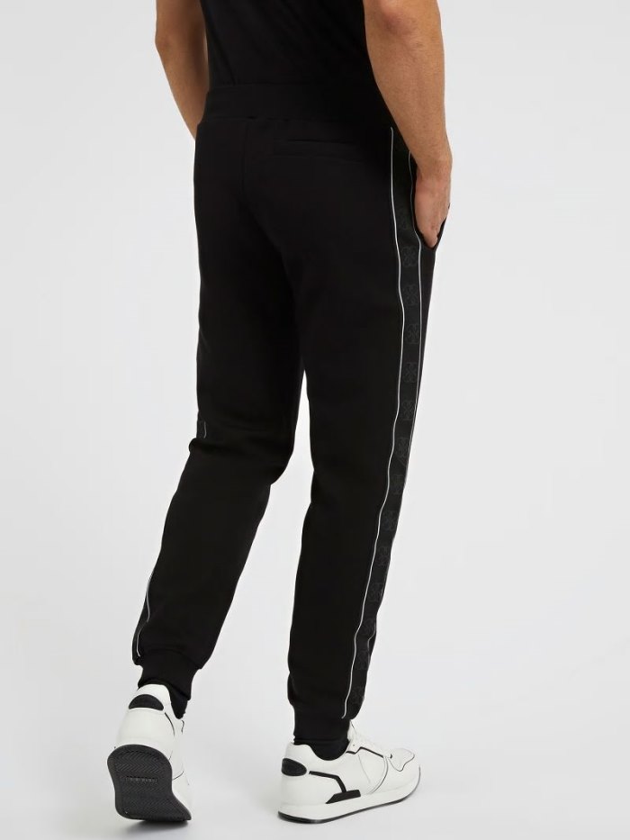 Guess Side Logo Jogger Pant Erkek Jogger Pantolon Siyah | TR-925551