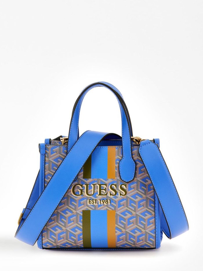 Guess Silvana 4g Logo Mini Bag Kadın Mini Çanta Mavi | TR-315144