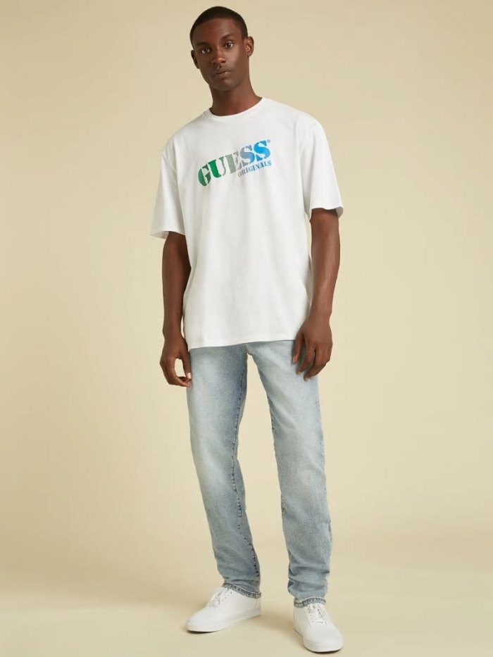 Guess Slim Erkek Giyim Mavi | TR-599756