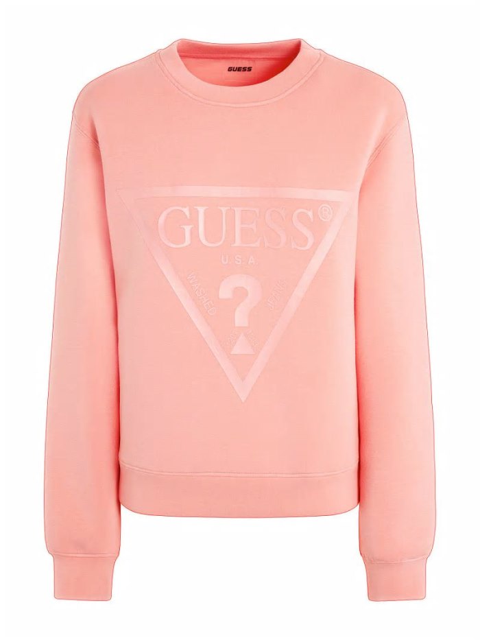 Guess Soft Tech Scuba Kadın Tişörtü Kırmızı | TR-345566