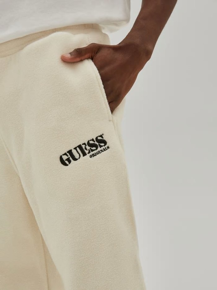 Guess Sweat Pant Erkek Eşofman Altı Beyaz | TR-389426