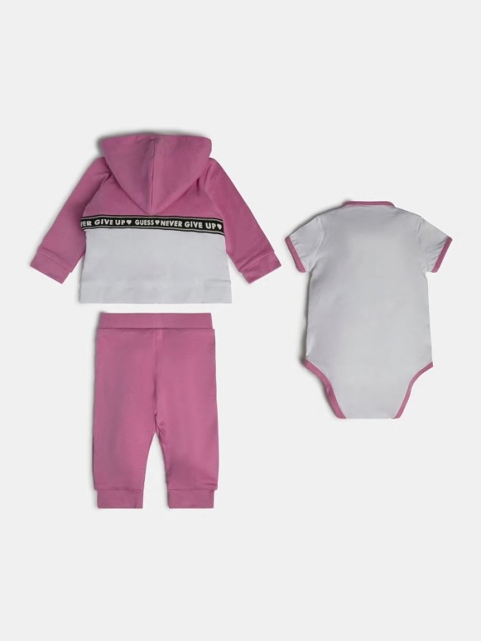 Guess Sweatshirt Pant And Body Çocuk Sets Pembe | TR-876450