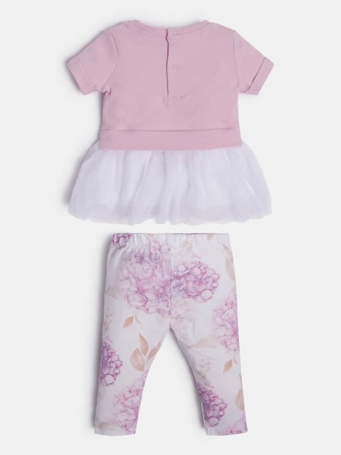 Guess T-shirt And Leggings Çocuk Sets Lilac | TR-093719