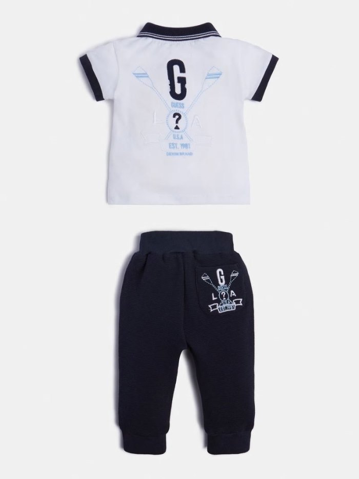 Guess T-shirt And Pant Active Çocuk Sets Beyaz | TR-761056