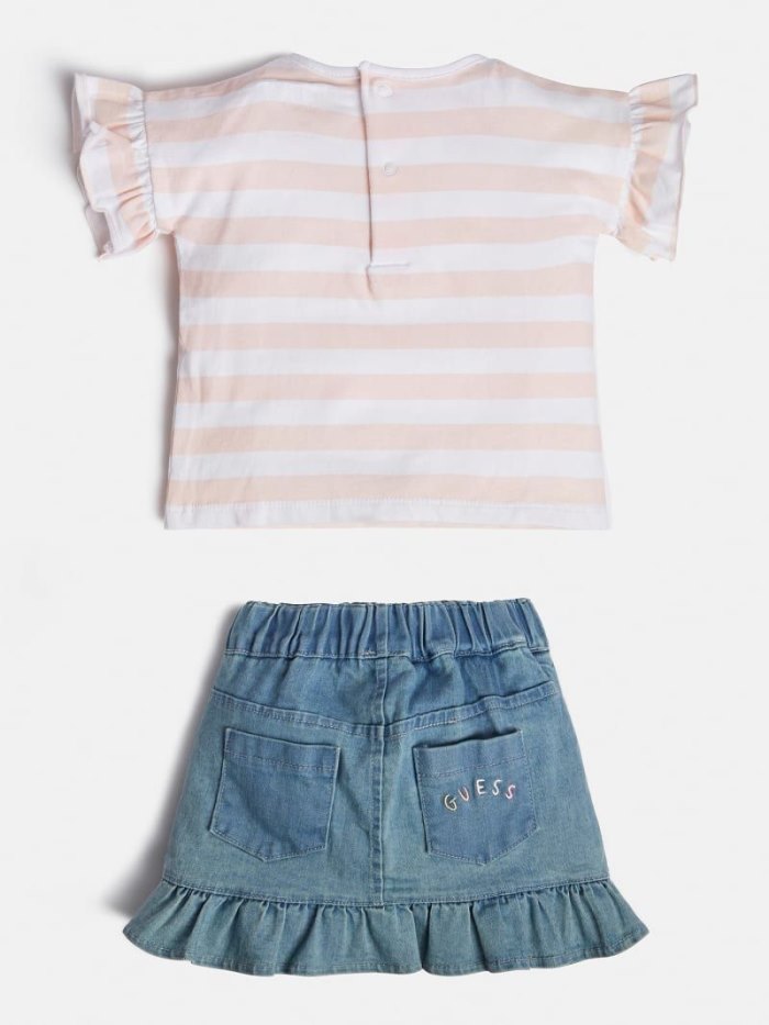 Guess T-shirt And Skirt Çocuk Sets Pembe | TR-749245