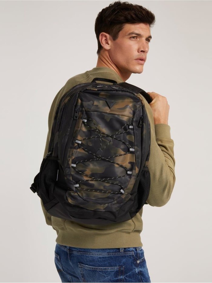 Guess Tech Essential Erkek Sırt Çantaları Camouflage | 5RSK2GP5