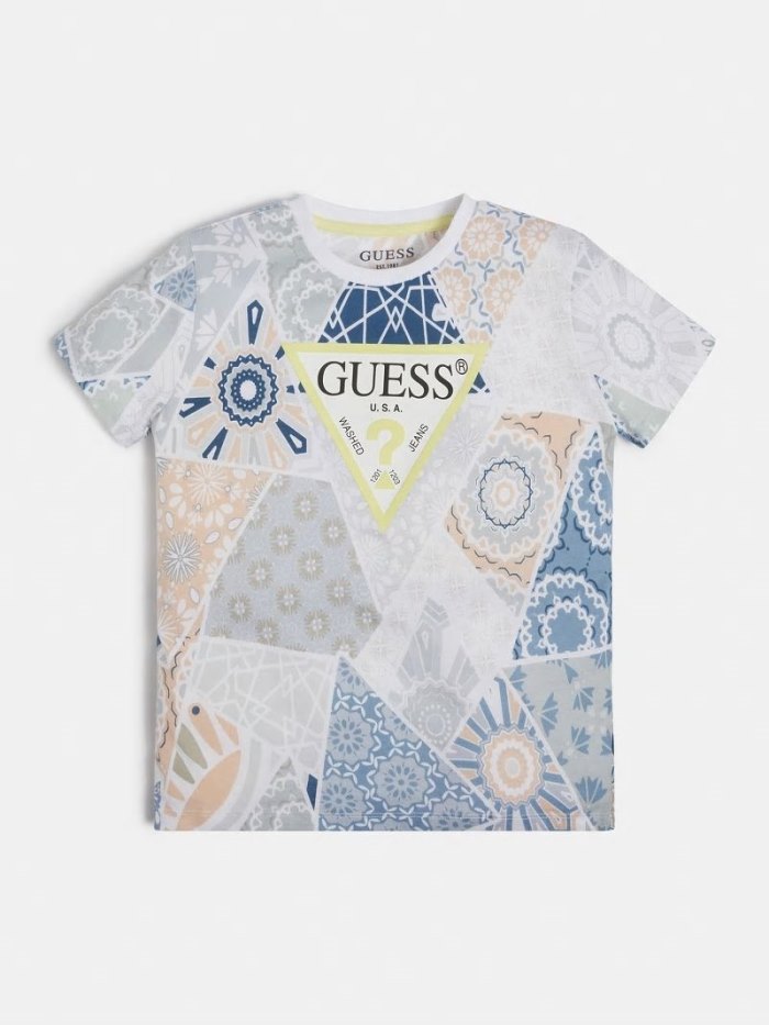 Guess Tişört All Over Print Çocuk Tişört Gri | TR-932574