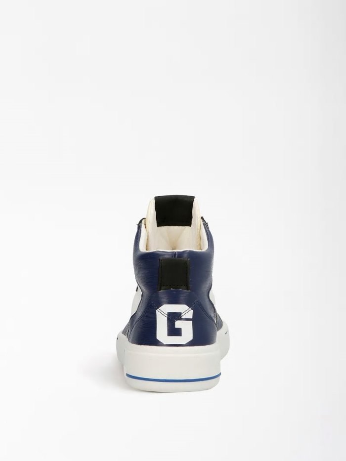 Guess Verona Mid Cut Spor Erkek High Top Sneakers Açık Mavi | TR-204832