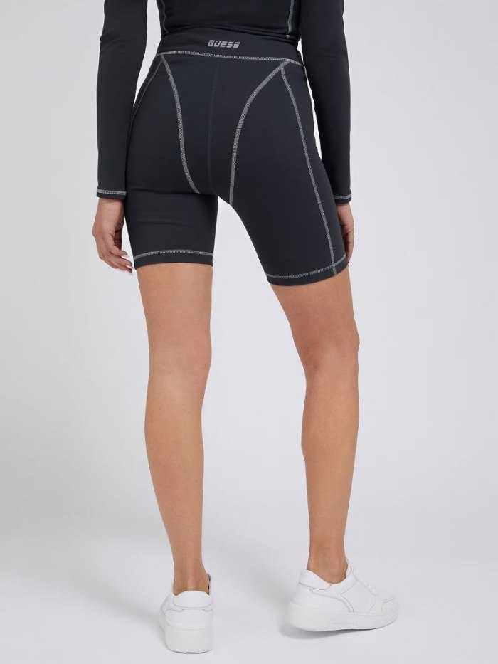 Guess Şort Reflective Kadın Biker Shorts Koyu Gri | TR-261094